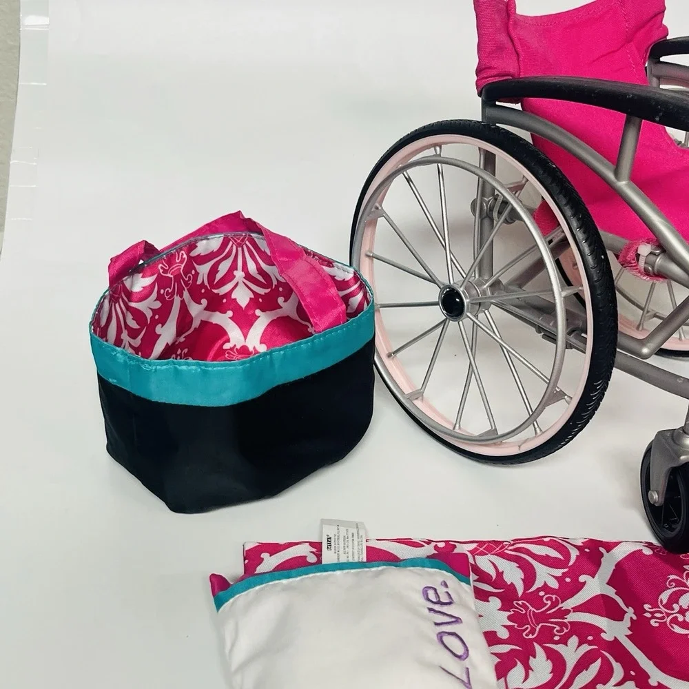 Our Generation Heals on Wheels Wheelchair Misc Set Fits 